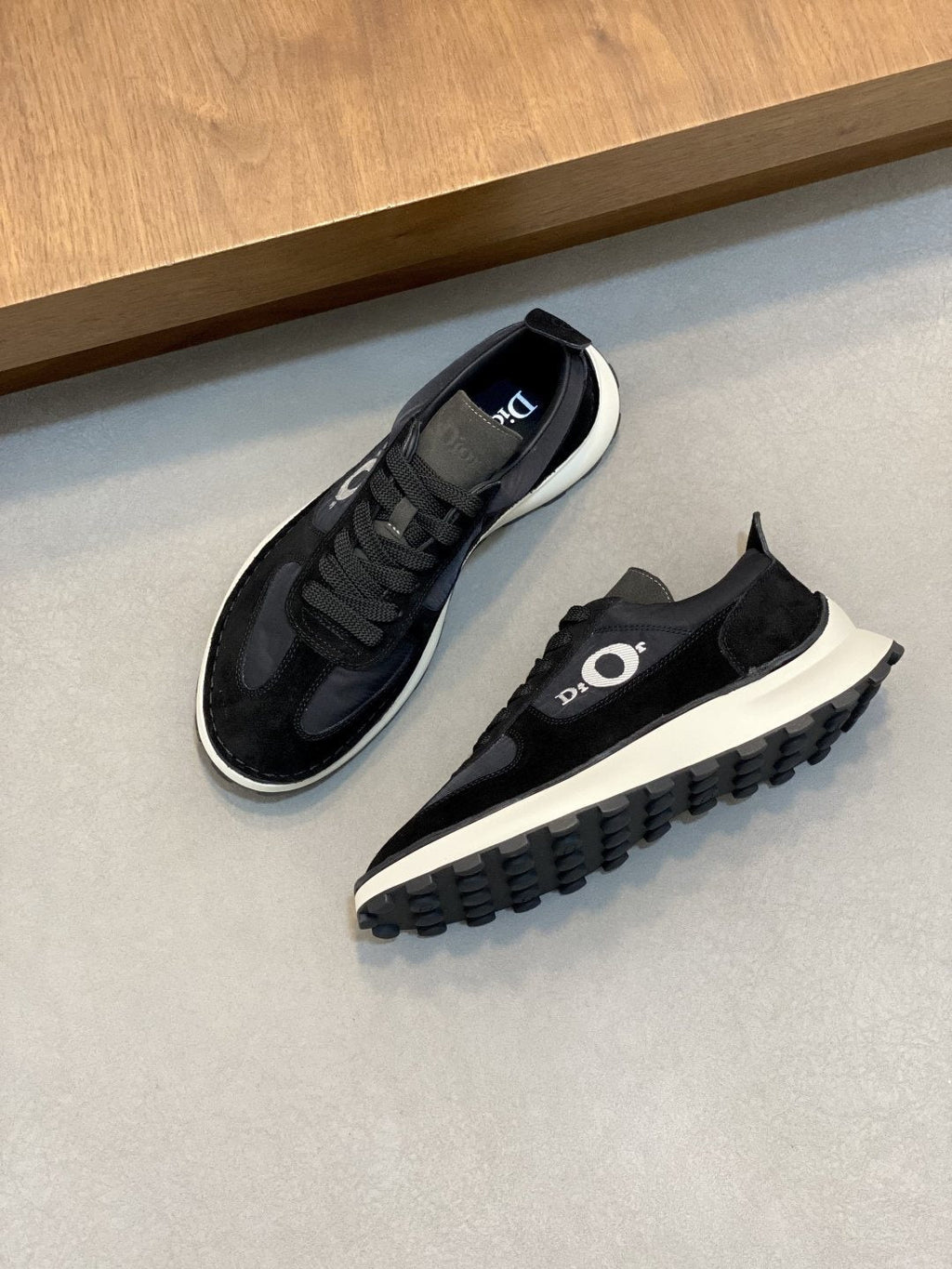 Dior Paneled Low-Top Sneakers — front