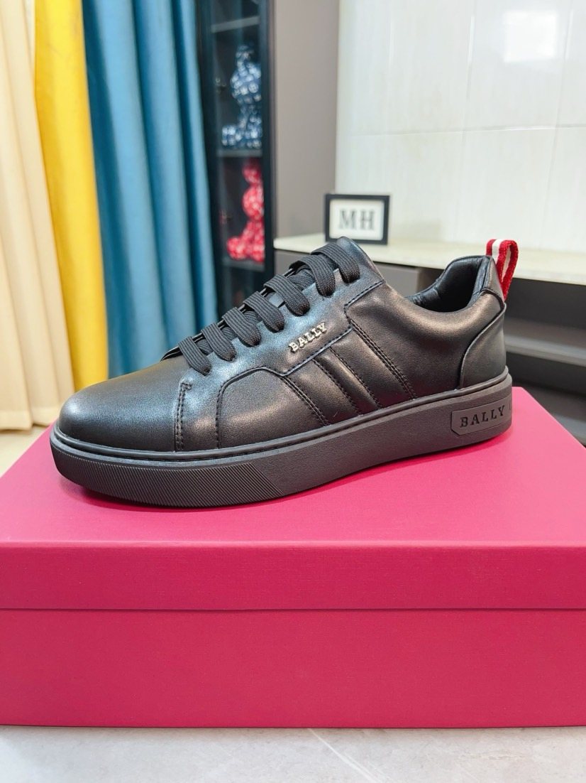BALLY Low-Top Leather Sneakers — side
