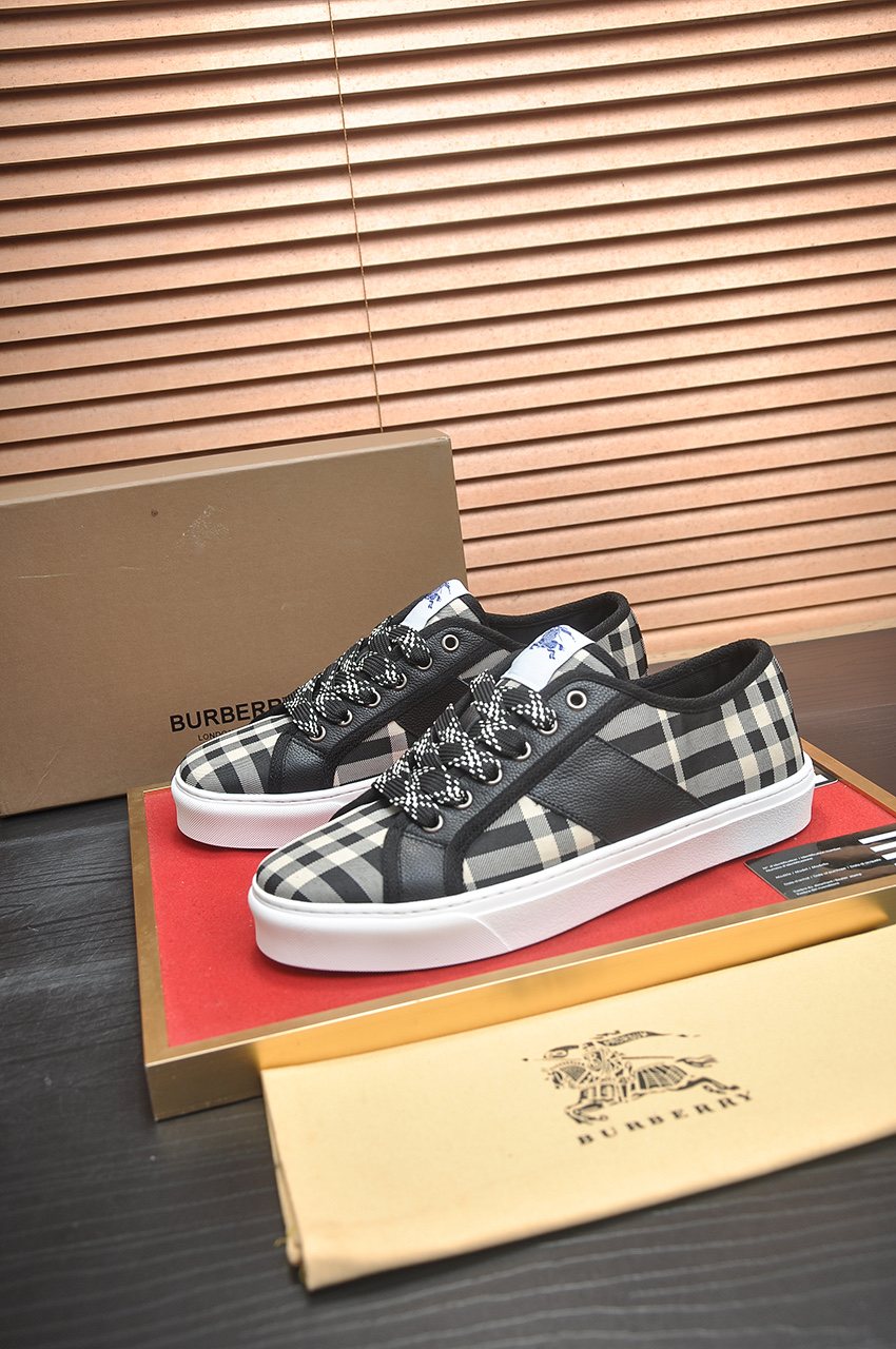 Burberry Check Low-Top Sneakers — front