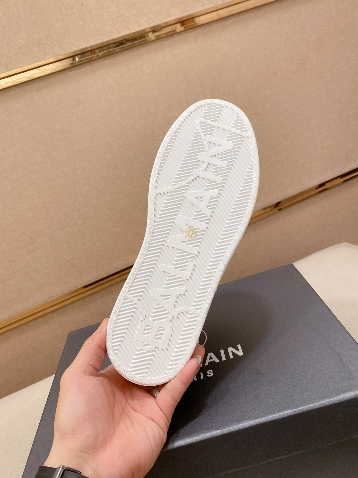 Balmain Knit Low-Top Sneakers — detail