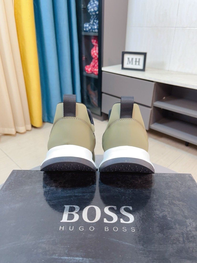 BOSS Ribbed Slip-On Sneakers — back
