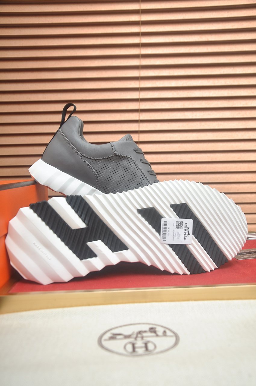 Hermès Perforated Low-Top Sneakers — side