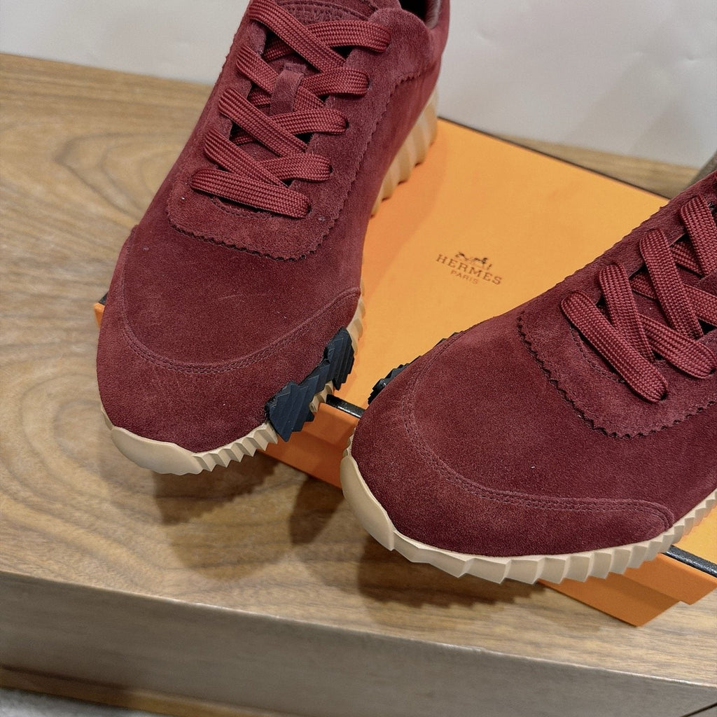 Hermès Paneled Low-Top Sneakers — detail