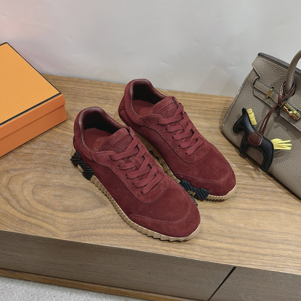 Hermès Paneled Low-Top Sneakers — front