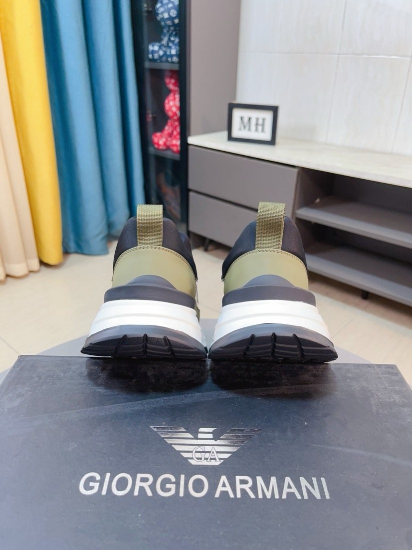 Armani Color-Block Slip-On Sneakers — back