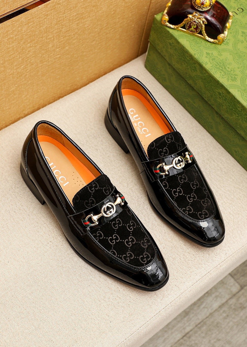 GUCCI Glossy Bit Loafers — hero