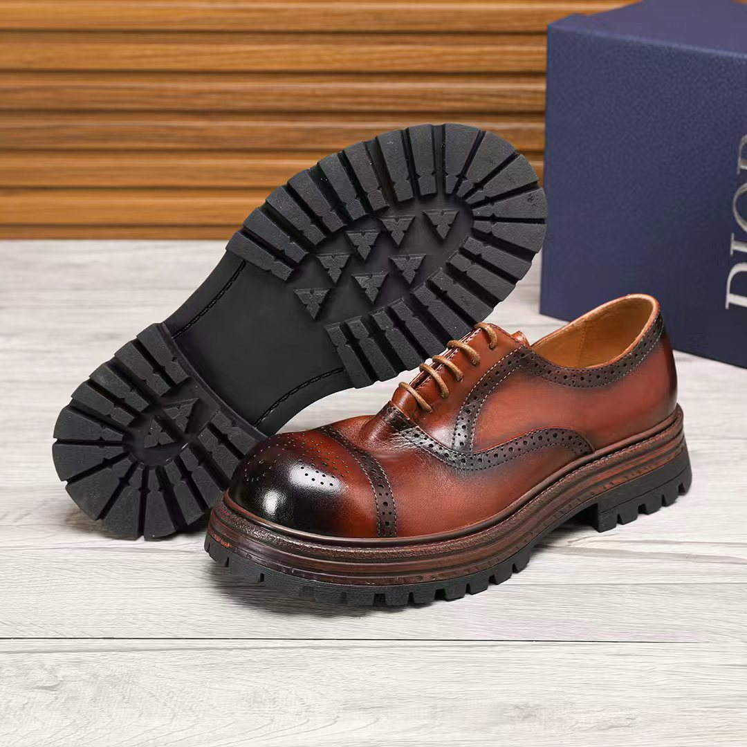 Dior Lace-Up Brogue Shoes — side