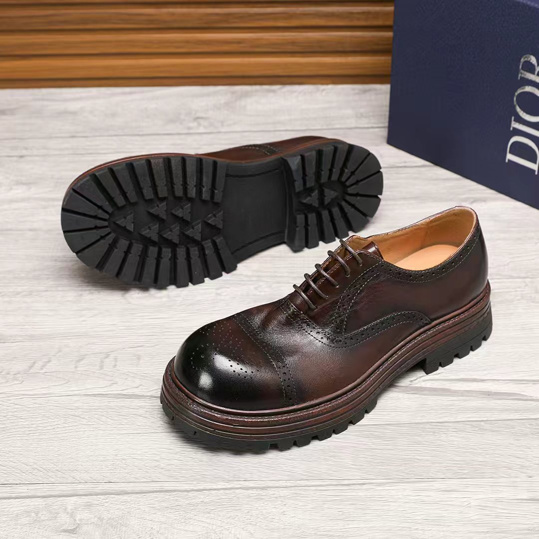 Dior Lace-Up Brogue Shoes — side