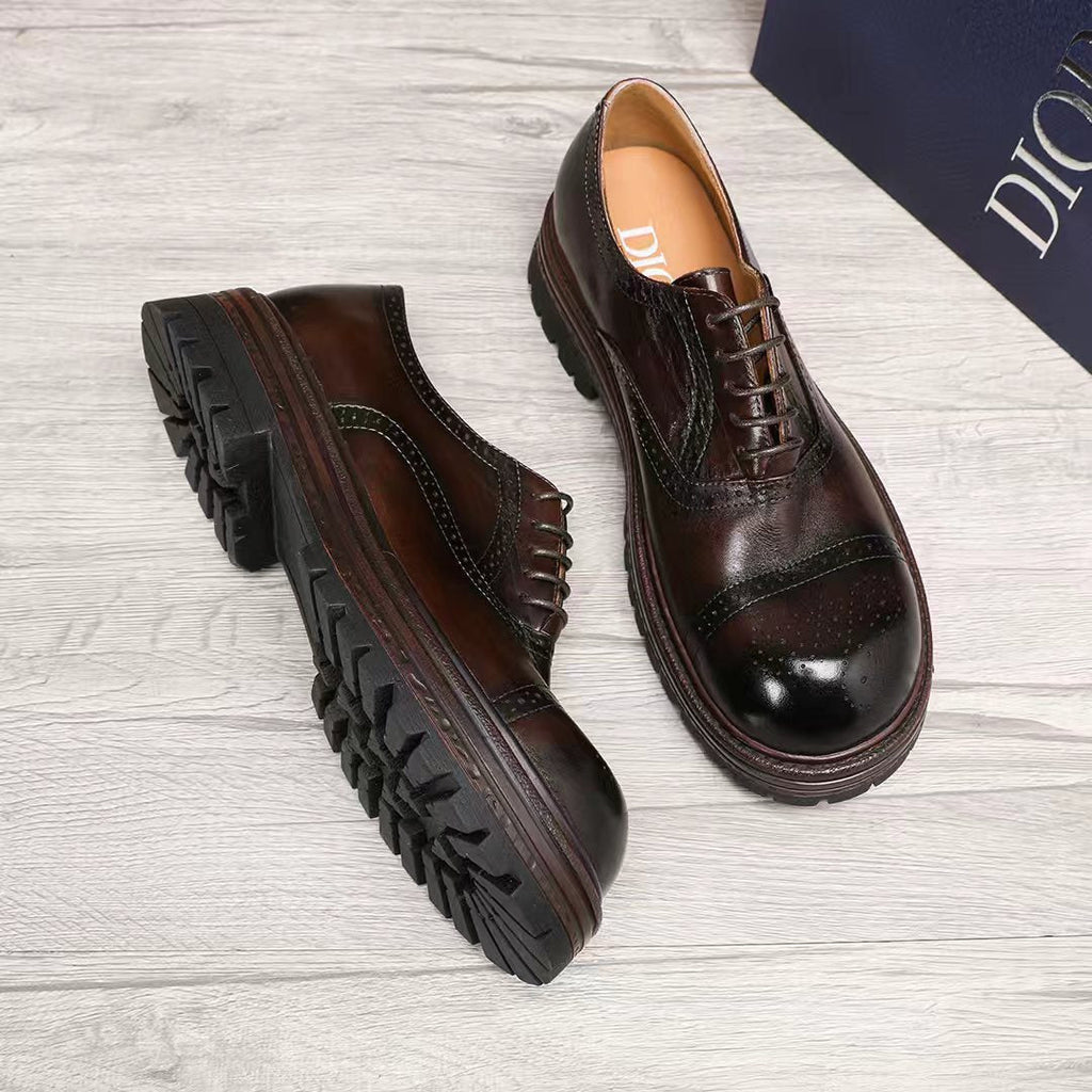 Dior Lace-Up Brogue Shoes — front