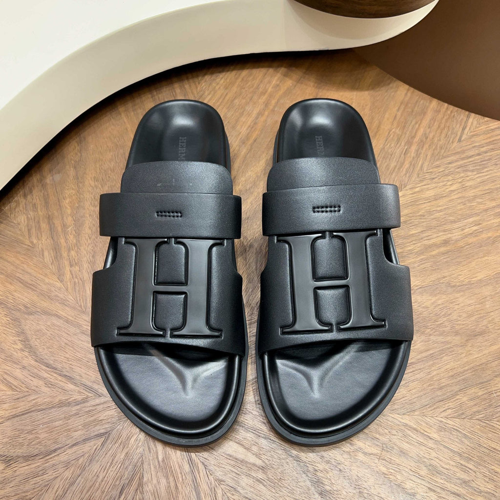 Hermès Men’s H-Embellished Slide Sandals — hero