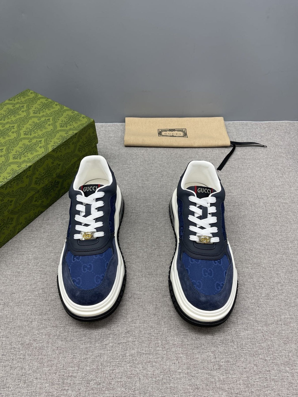 Gucci Men’s Low-Top Lace-Up Sneakers — front