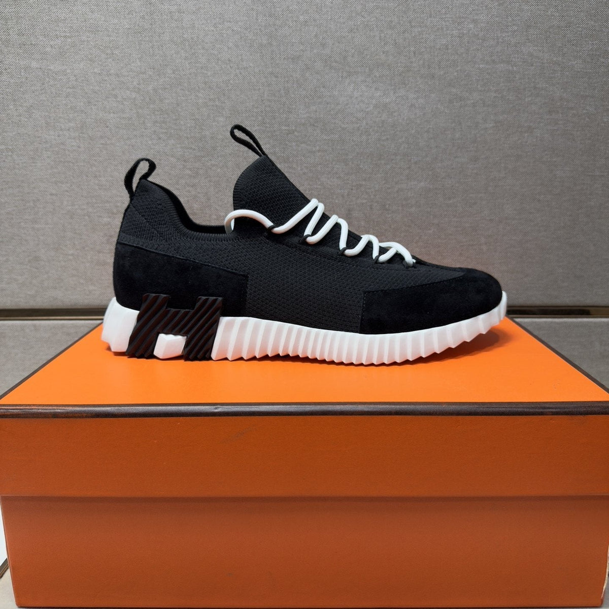 Hermès Color-Block Low-Top Sneakers — front