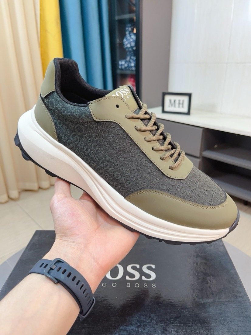 BOSS Low-Top Lace-Up Sneakers — side