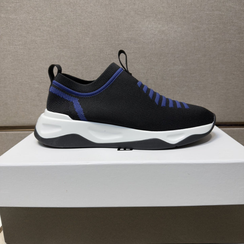 Berluti Ribbed Slip-On Sneakers — side