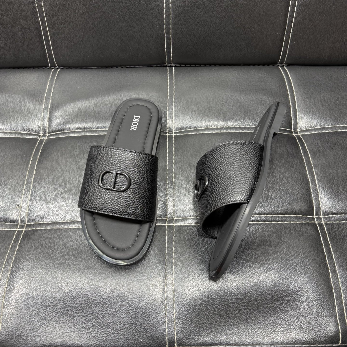 Dior CD Emblem Slide Sandals — hero