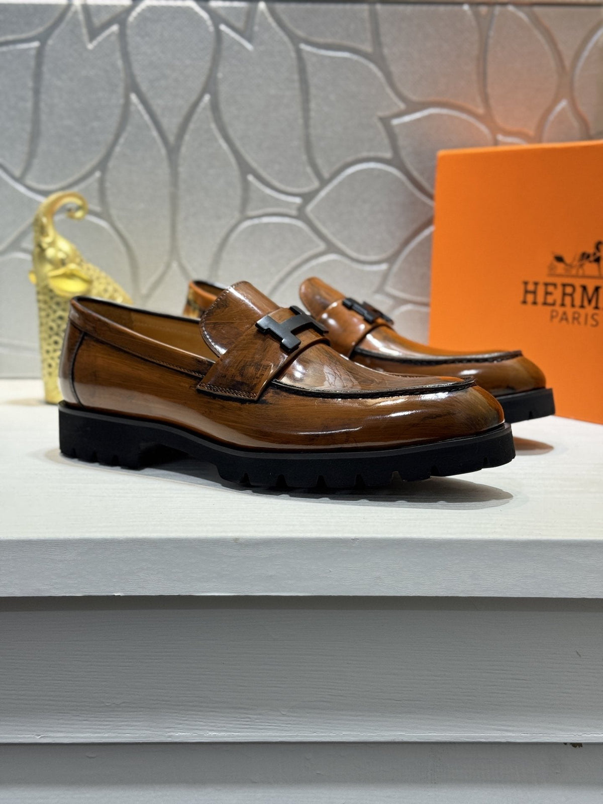 Hermès Lug Sole Loafers — hero