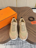 Hermes Paneled Low-Top Sneakers — front