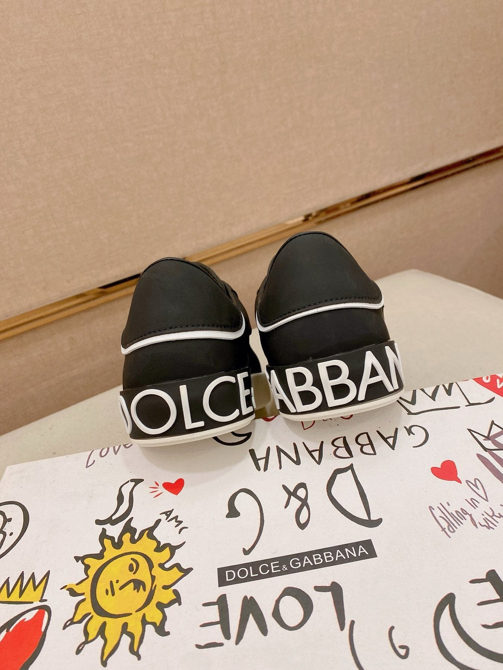 Dolce & Gabbana Contrast Low-Top Sneakers — back