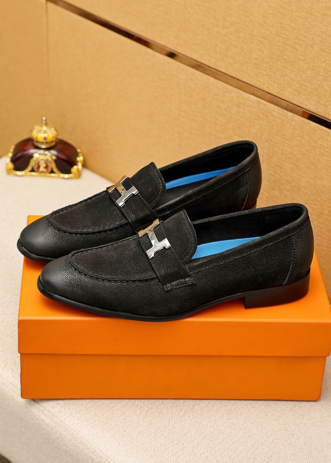 Hermès H-Hardware Loafers — front