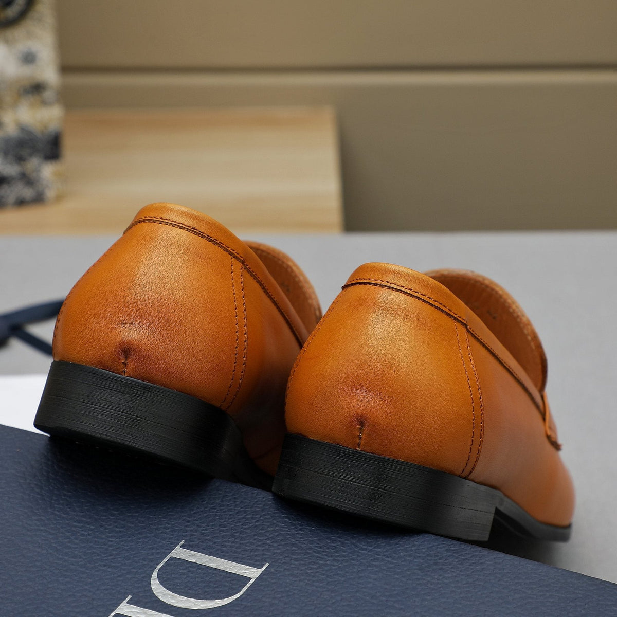 Dior Double-Ring Buckle Loafers — front