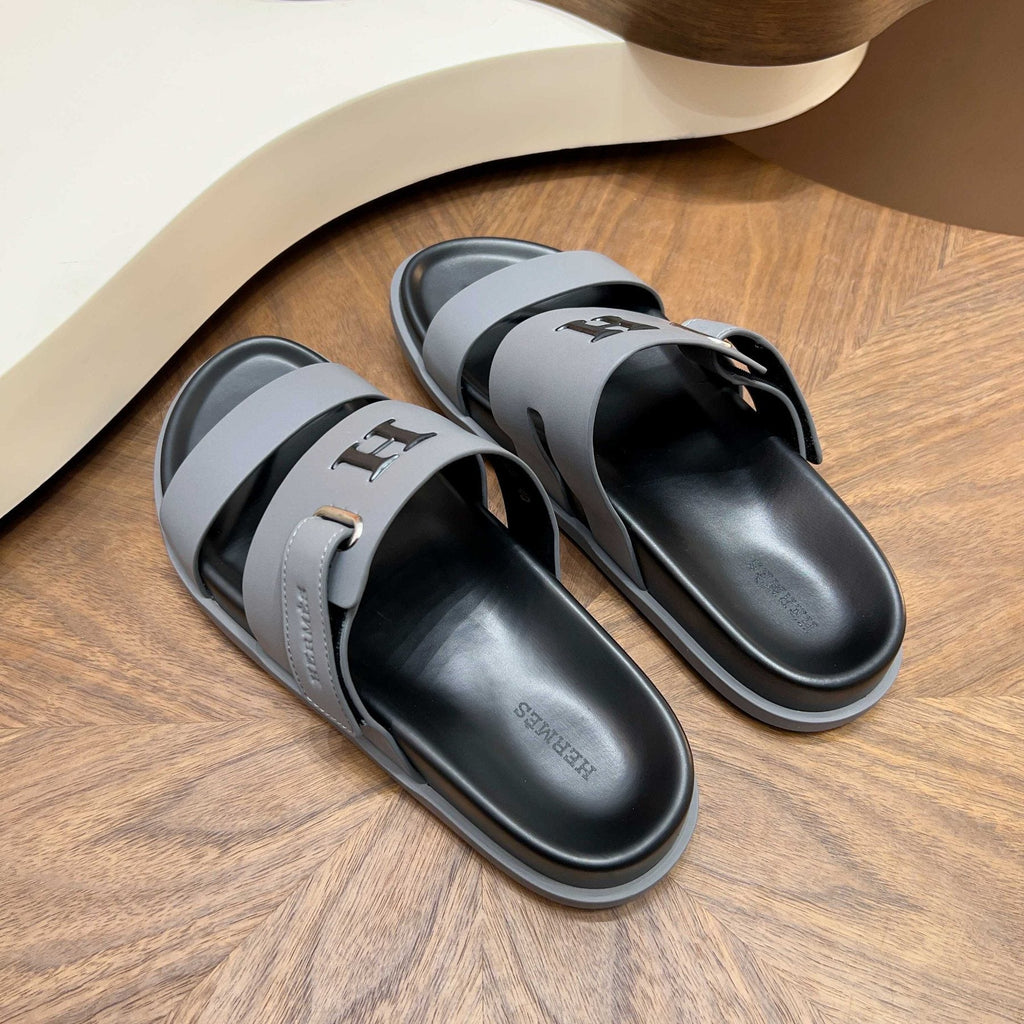 Hermès Two-Strap Slide Sandals — front