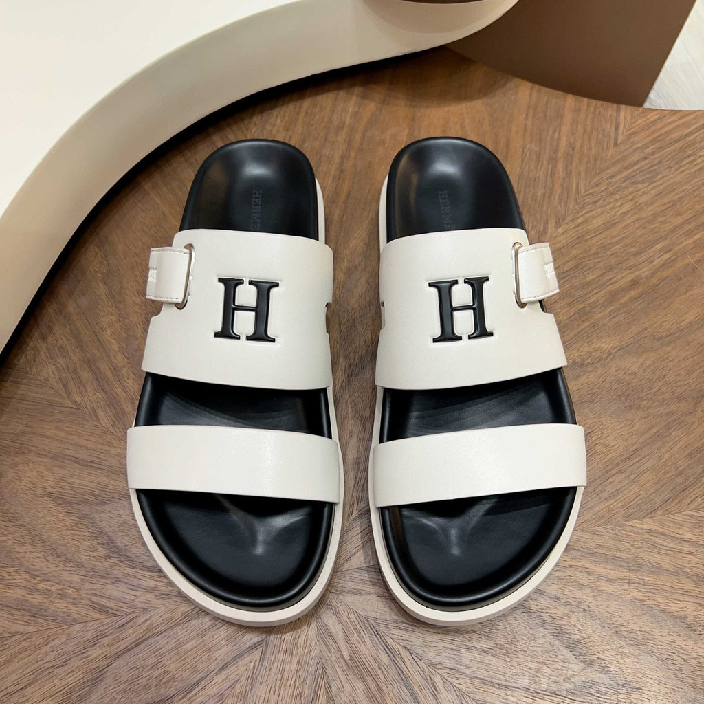 Hermès Two-Strap Slide Sandals — hero