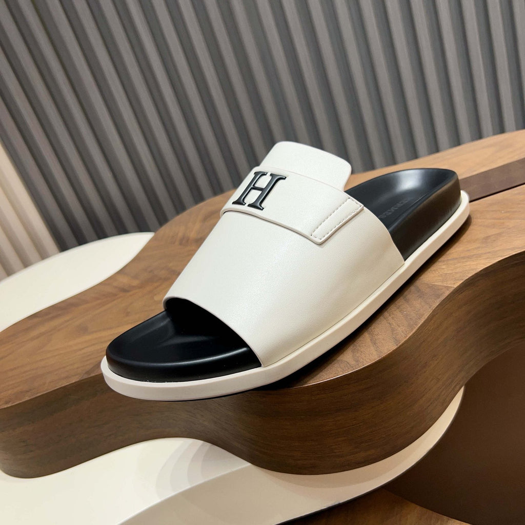 Hermès H Hardware Slide Sandals — side