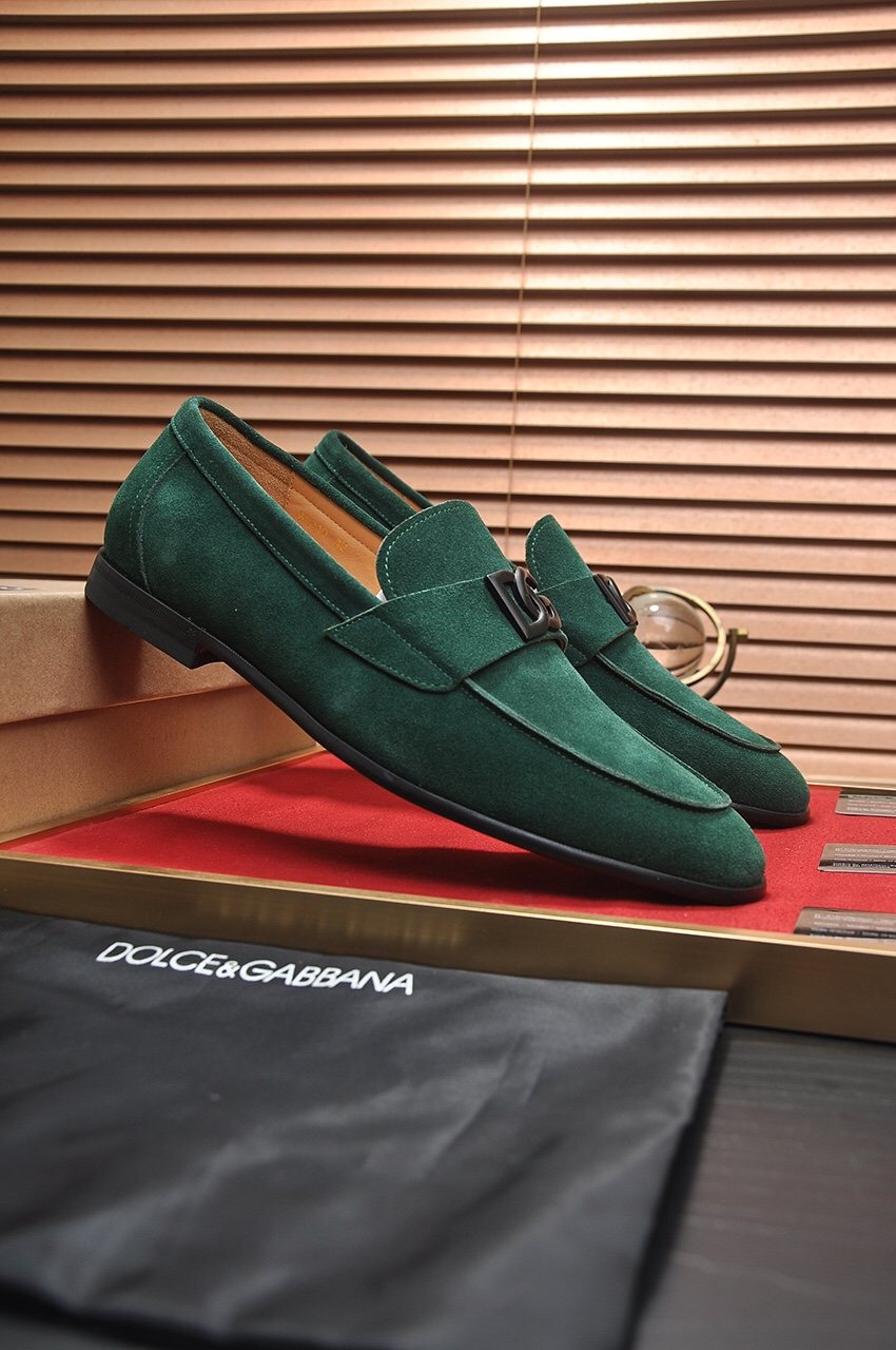 Dolce & Gabbana Bernini Logo Loafers — front