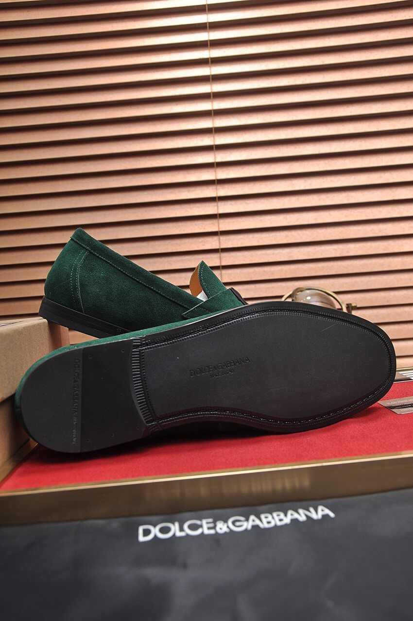 Dolce & Gabbana Bernini Logo Loafers — side