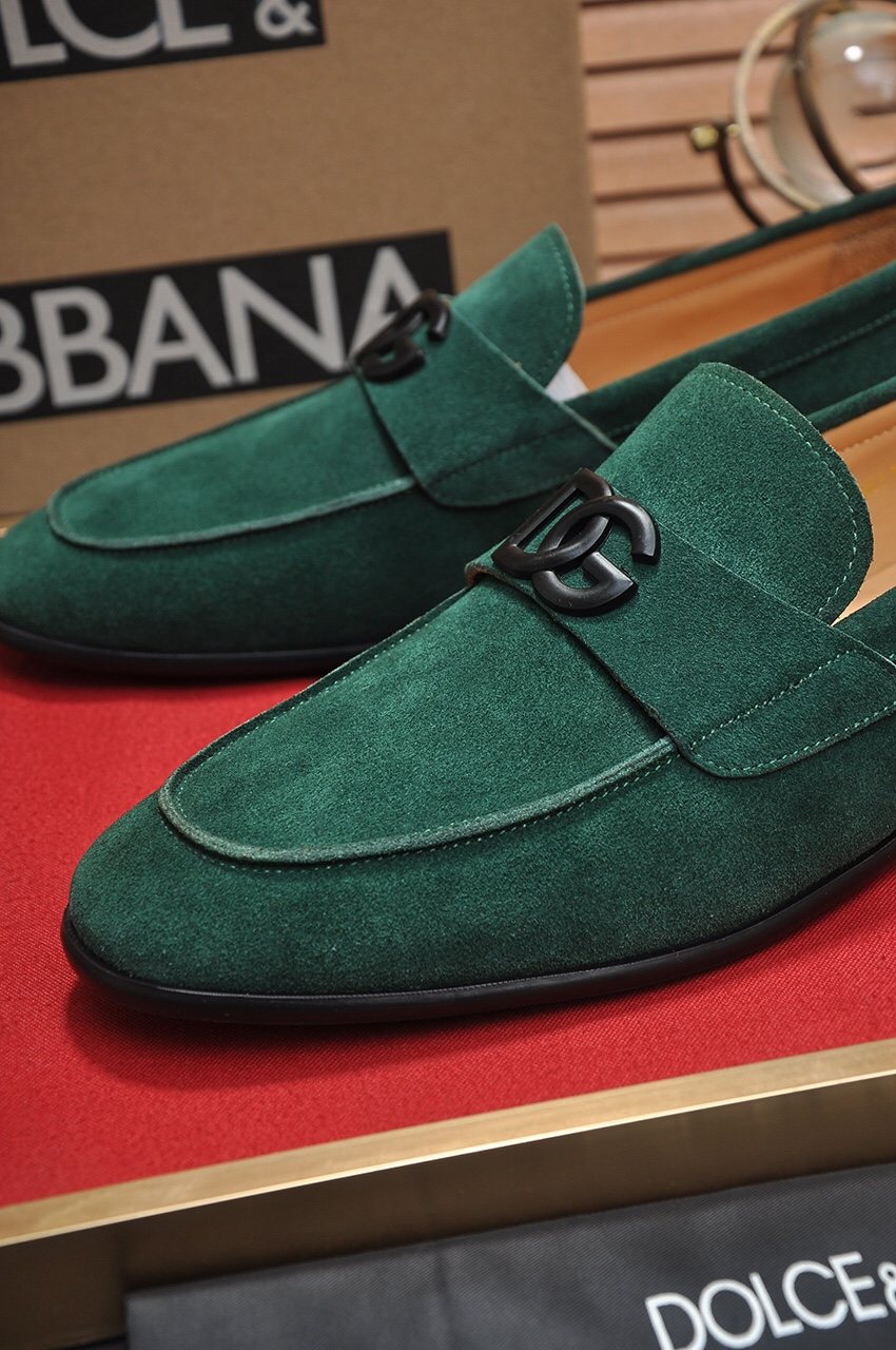 Dolce & Gabbana Bernini Logo Loafers — front