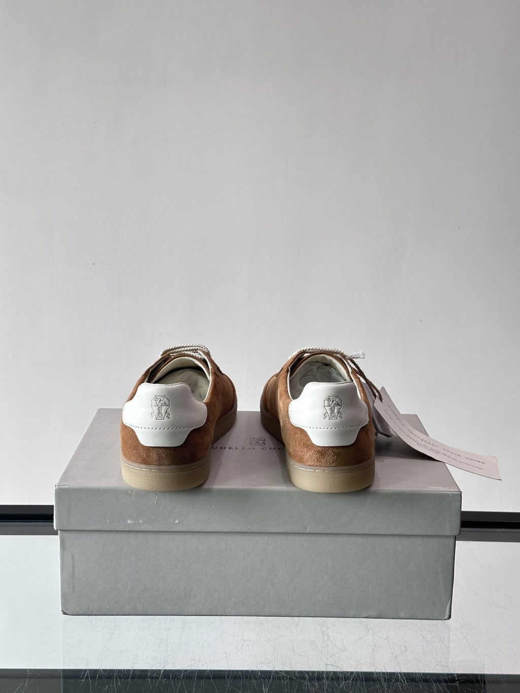 Brunello Cucinelli Lace-Up Low-Top Sneakers — back