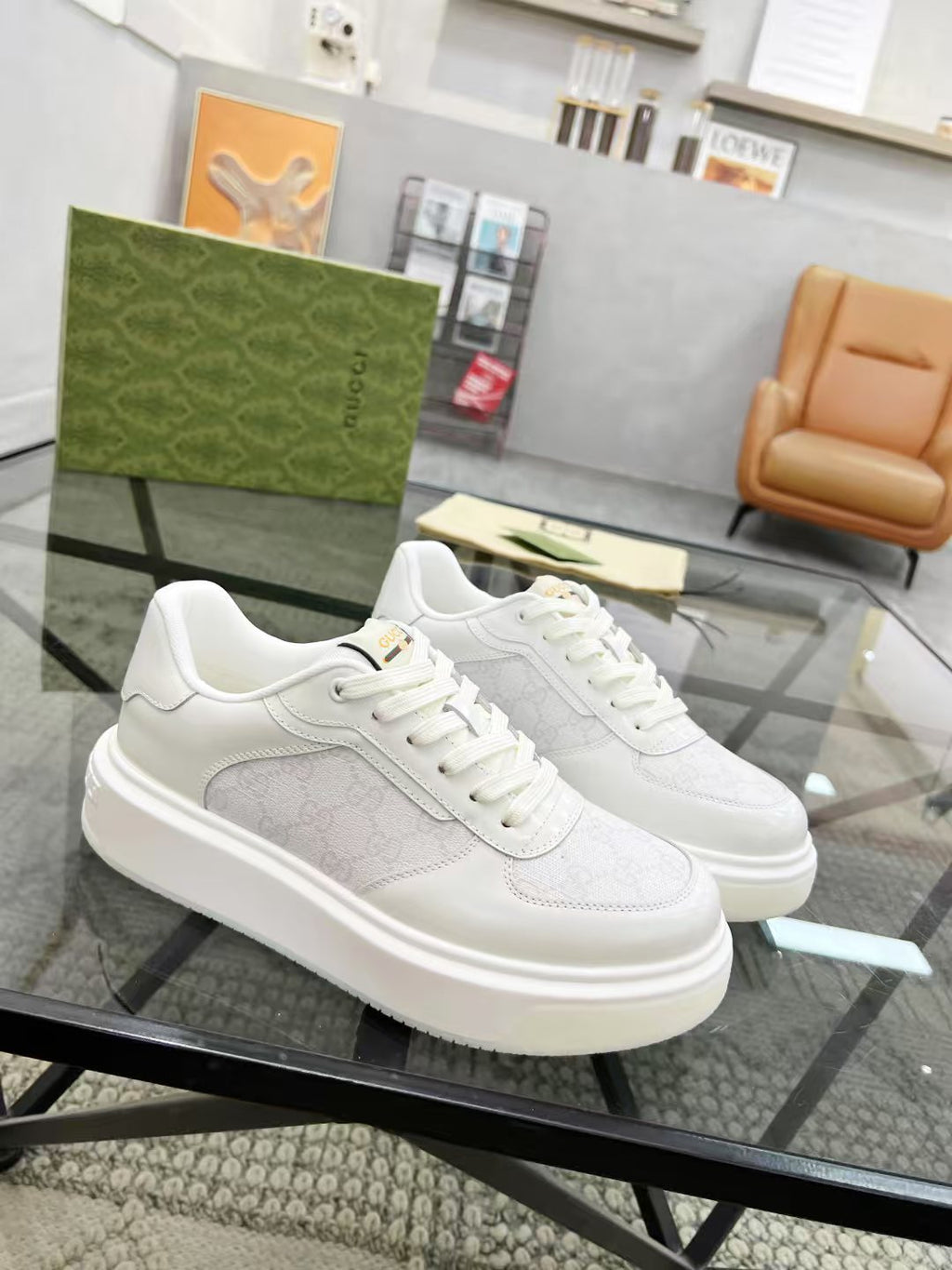 Gucci Platform Low-Top Sneakers — side