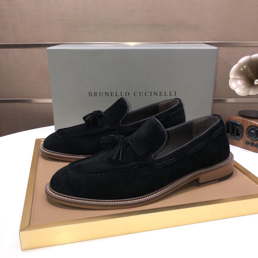 Brunello Cucinelli Men's Tassel Loafers — front