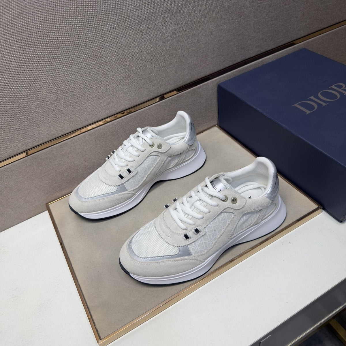 Dior Paneled Low-Top Sneakers — front