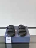 Dior Two-Strap Slide Sandals — front