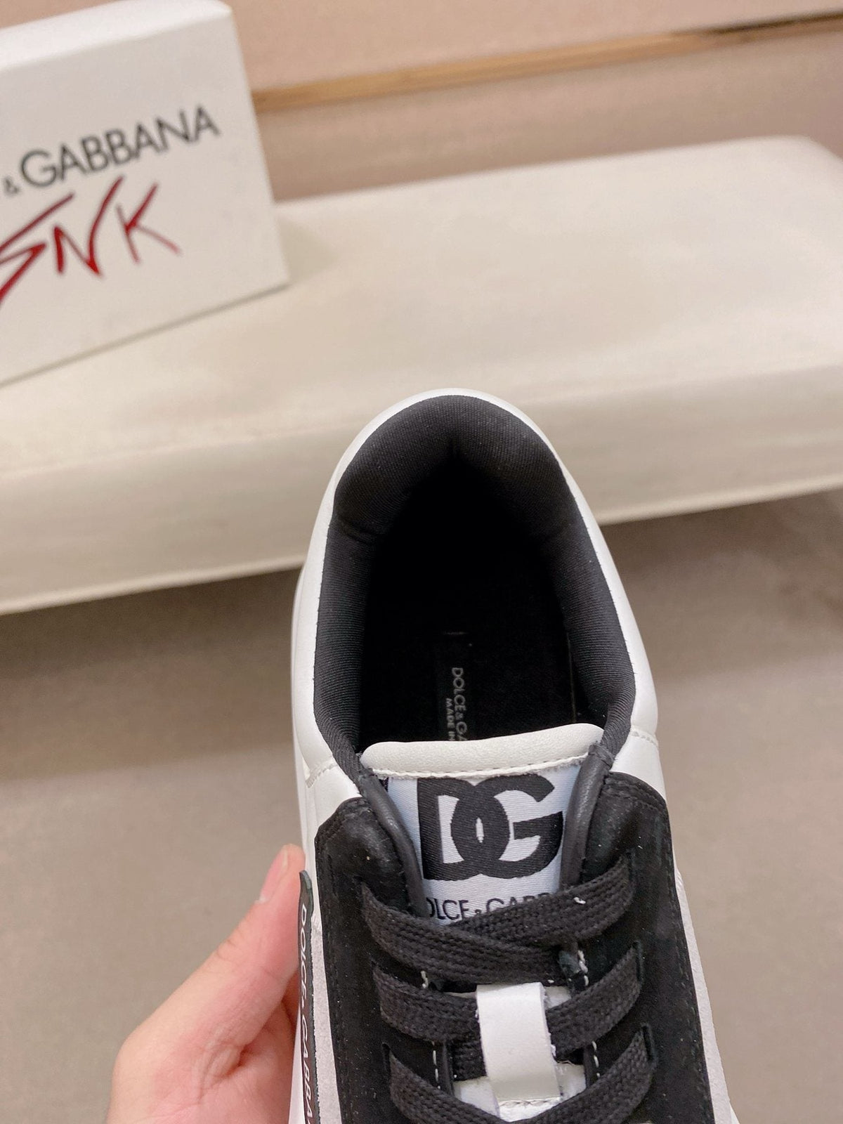 Dolce & Gabbana Logo Panel Low-Top Sneakers — front