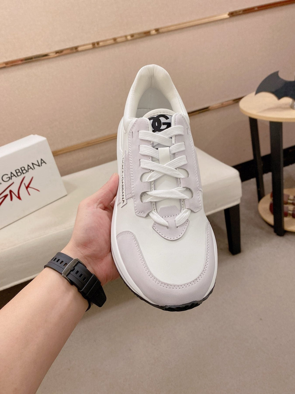 Dolce & Gabbana Logo Panel Low-Top Sneakers — front