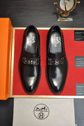 Hermès H-Hardware Leather Loafers — hero