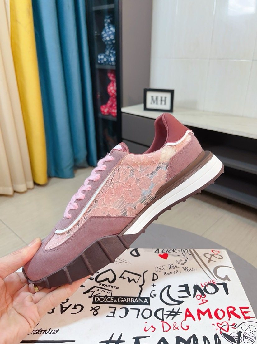 微商相册测试鞋子-Dolce & Gabbana Logo Low-Top Sneakers — detail