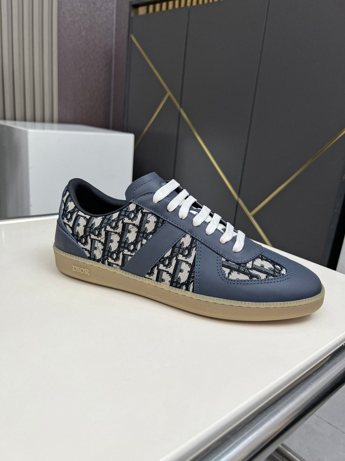 Dior B01 Patterned Low-Top Sneakers — hero
