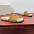 Brunello Cucinelli Suede Slide Sandals — hero