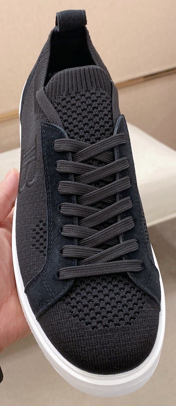 Balmain Knit Low-Top Sneakers — front