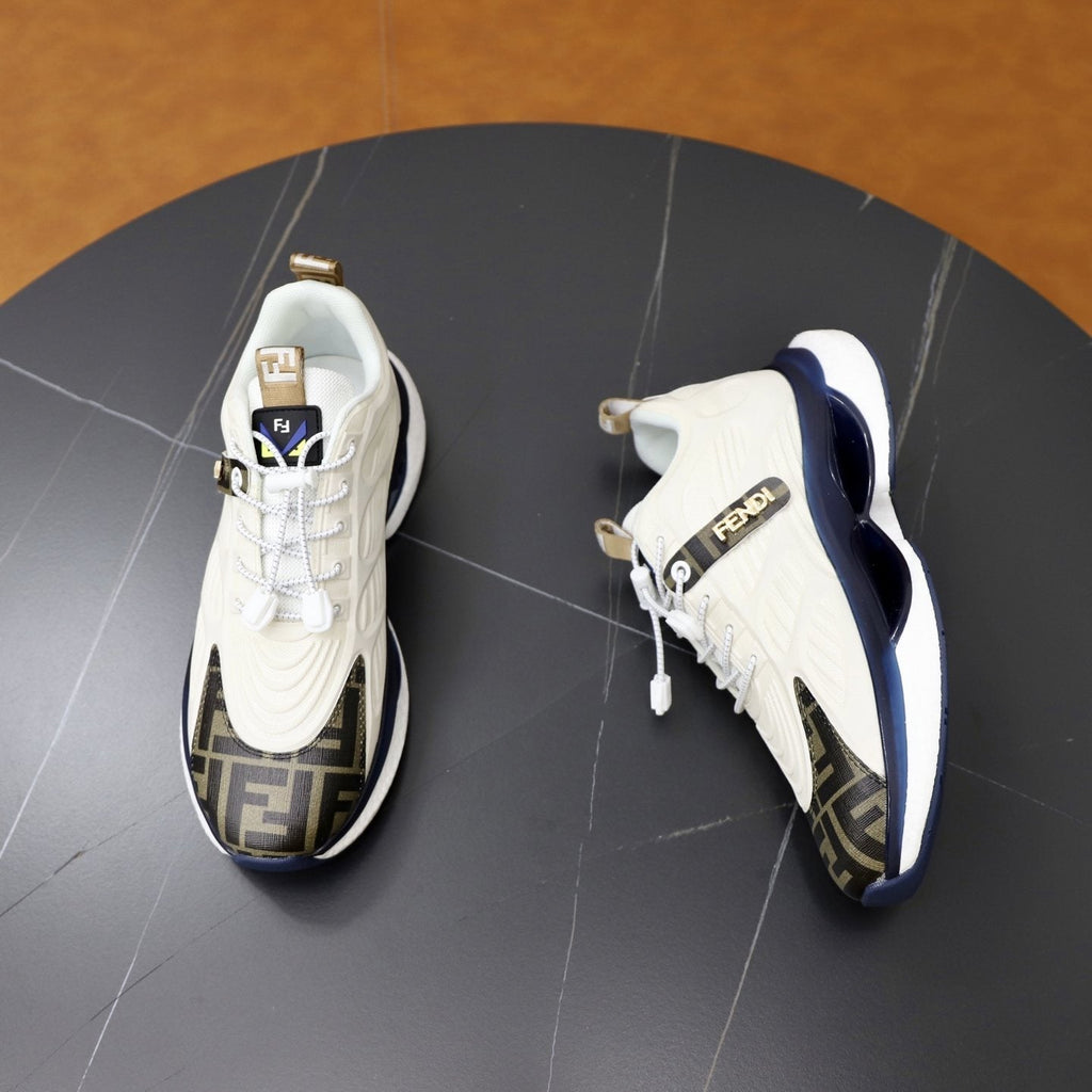 Fendi Black Monogram Low-Top Sneakers — side