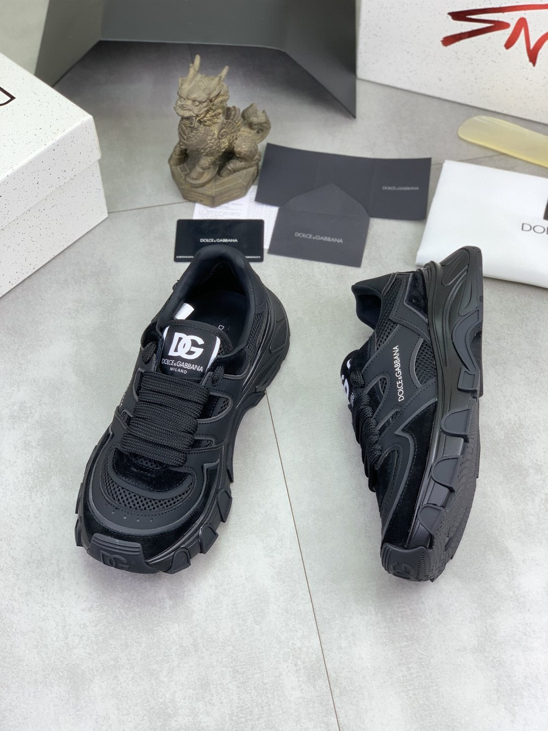 Dolce & Gabbana Paneled Low-Top Sneakers — side