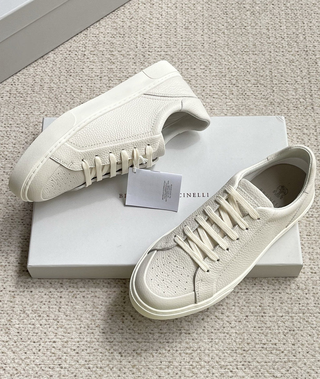 Brunello Cucinelli Textured Low-Top Sneakers — side